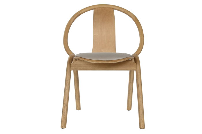 DKD Home Decor Silla Olmo Poliéster Natural