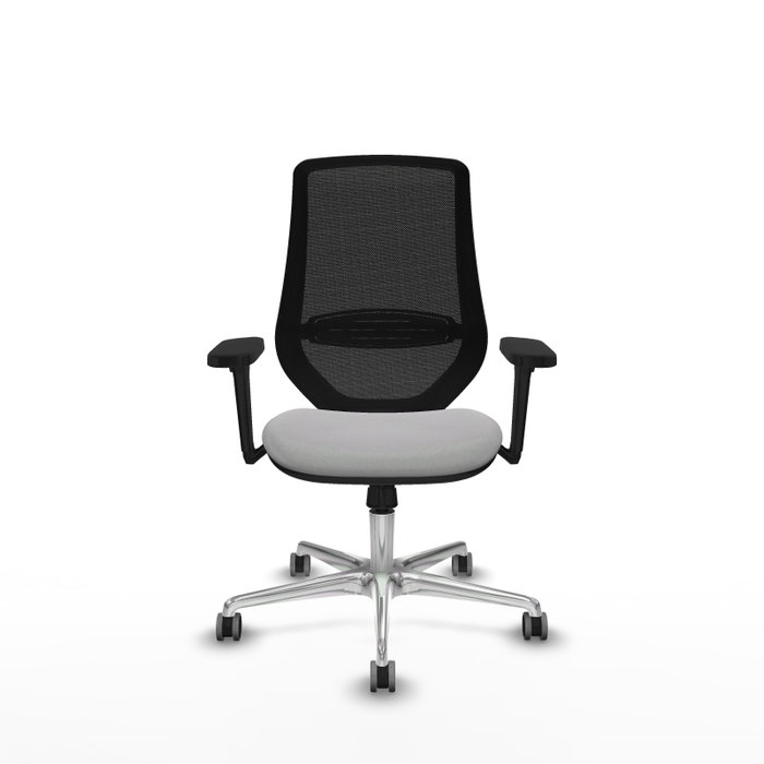 PIQUERAS Y CRESPO Silla de oficina Mardos con mecanismo Sincro, Gris claro y Negro PIQUERAS Y CRESPO Silla de oficina Mardos con mecanismo Sincro, Gris claro y Negro