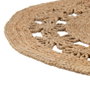 Ixia Alfombra de Yute Natural Decoración 120 x 120 cm
