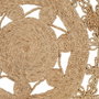 Ixia Alfombra de Yute Natural Decoración 120 x 120 cm