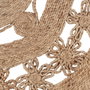 Alfombra Natural Yute Decoración 120 X 120 cm
