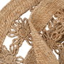 Alfombra Natural Yute Decoración 120 X 120 cm