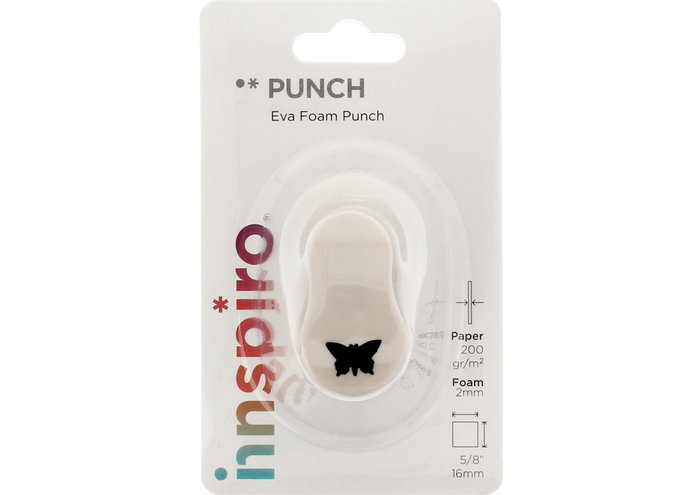 Innspiro Troqueladora de figuras Eva Foam Punch mariposa 16mm