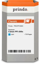 Prindo Cartucho de tinta cian PRICPFI300C Classic