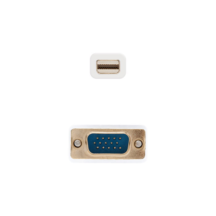 Nanocable Cable Conversor Mini DP a VGA Blanco 3.0 metros Nanocable Cable Conversor Mini DP a VGA Blanco 3.0 metros