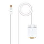 Nanocable Cable Conversor Mini DP a VGA Blanco 3.0 metros