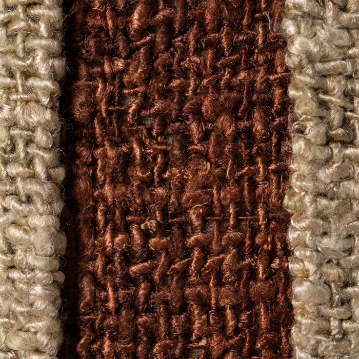 Cojín Beige-Teja Viscosa-Algodón 50 X 50 cm (Set de 2)