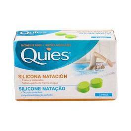 Quies Tapones Natación Silicona Adultos 6 Unidades