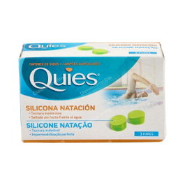 QUIES Tapones de Natación de Silicona para Adultos, 6 Unidades