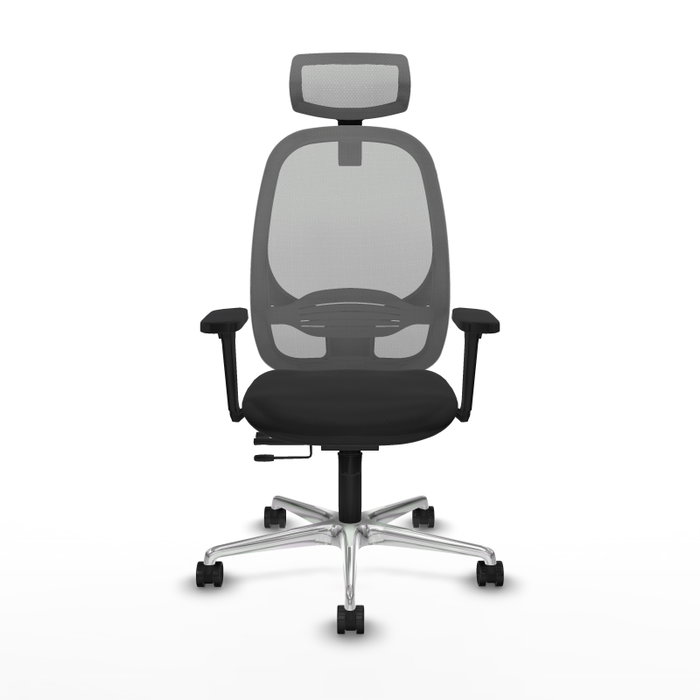 PIQUERAS Y CRESPO Silla de oficina Cilanco con mecanismo Sincro/Traslack, Negro y Gris PIQUERAS Y CRESPO Silla de oficina Cilanco con mecanismo Sincro/Traslack, Negro y Gris