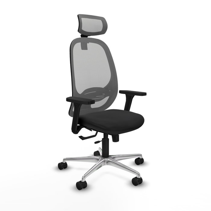 PIQUERAS Y CRESPO Silla de oficina Cilanco con mecanismo Sincro/Traslack, Negro y Gris PIQUERAS Y CRESPO Silla de oficina Cilanco con mecanismo Sincro/Traslack, Negro y Gris