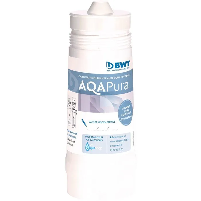 BWT Filtro AQA PURA BLA3660965290518 Filtro bajo fregadero para eliminar malos sabores y olores