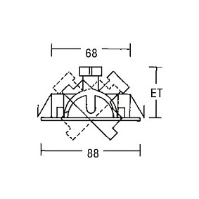 Brumberg BREENA Foco empotrado blanco giratorio 13W 12V Brumberg BREENA Foco empotrado blanco giratorio 13W 12V