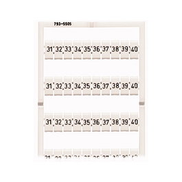 WAGO 793-5505 WMB Tarjeta de Marcado Impresa Blanca