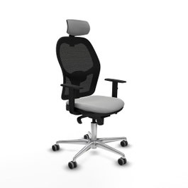 PIQUERAS Y CRESPO Silla de oficina Jorquera Gris Claro y Negro