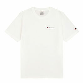 Camiseta de Manga Corta Hombre Champion Crewneck Blanco