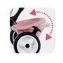 Smoby Triciclo Baby Driver Plus Rosa para Niños de 10 Meses a 3 Años con Freno y Soportes de Seguridad