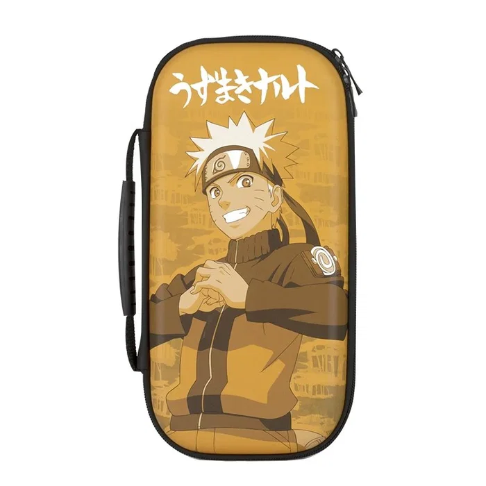 Konix Funda Protectora Rígida para Nintendo Switch y Switch Lite, Diseño Naruto, Multicolor, con Asa, Cremallera y Almacenamiento para Tarjetas