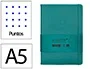 Antartik Cuaderno A5 Tapa Dura Hojas Puntos Verde Aguamarina 100 Hojas 80gr FSC