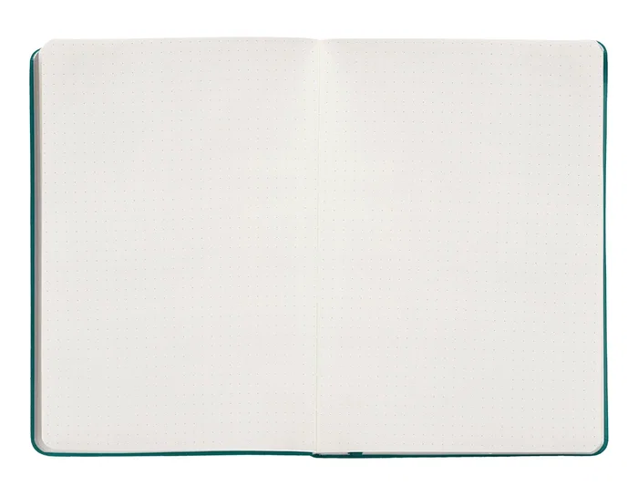 Antartik Cuaderno A5 Tapa Dura Hojas Puntos Verde Aguamarina 100 Hojas 80gr FSC