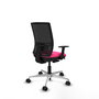 PIQUERAS Y CRESPO Silla de oficina Yunquera con mecanismo Sincro/Traslack Rosa y Negro