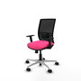 PIQUERAS Y CRESPO Silla de oficina Yunquera con mecanismo Sincro/Traslack Rosa y Negro