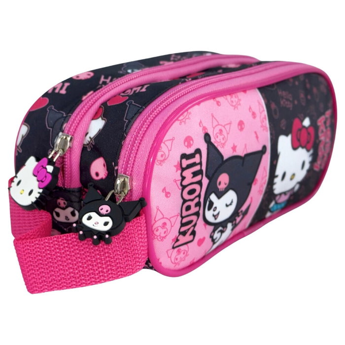 MANENTI Portatodo Kuromi & Hello Kitty 23x10x6cm MANENTI Portatodo Kuromi & Hello Kitty 23x10x6cm