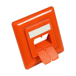 GoodConnections Elemento central 50x50mm + Marco 80x80mm naranja