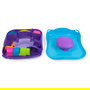 Spin Master Kinetic Sand Kit Arena Mágica Squishmotion, 453 g de Arena Moldeable Azul, Rosa y Amarilla con 3 Moldes: Tiburón, Estrella, Sol - 6069401 - Juguete Niños 5 Años+