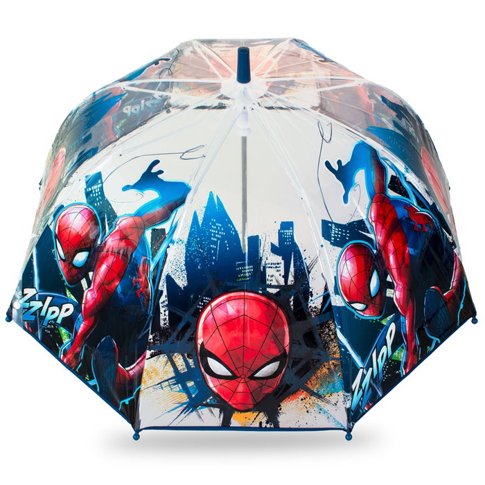 Kids Licensing Paraguas Transparente Infantil Spiderman - Protección Lluvia +4 Años Kids Licensing Paraguas Transparente Infantil Spiderman - Protección Lluvia +4 Años