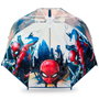 Kids Licensing Paraguas Transparente Infantil Spiderman - Protección Lluvia +4 Años