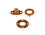 Innspiro Broche Torniquete Ovalado Zamak Oro Viejo 33x21 mm (5 unidades) inevitablemente elegante
