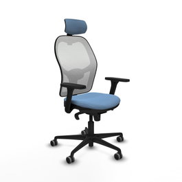 PIQUERAS Y CRESPO Silla de oficina Jorquera Azul cielo y Blanco