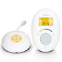 Alecto Monitor de Bebé DECT DBX120 con Modo ECO y Pantalla, Blanco/Azul