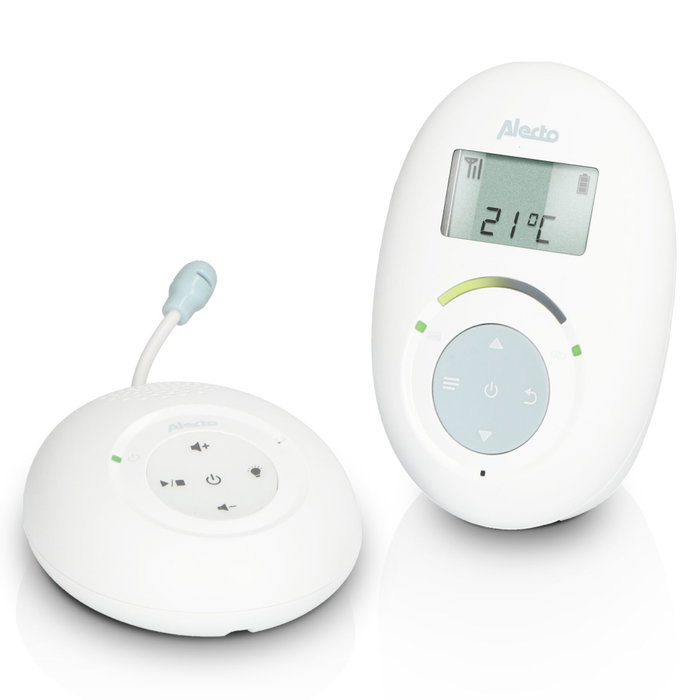 Alecto Monitor de Bebé DECT DBX120 con Modo ECO y Pantalla, Blanco/Azul Alecto Monitor de Bebé DECT DBX120 con Modo ECO y Pantalla, Blanco/Azul