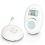 Alecto Monitor de Bebé DECT DBX120 con Modo ECO y Pantalla, Blanco/Azul
