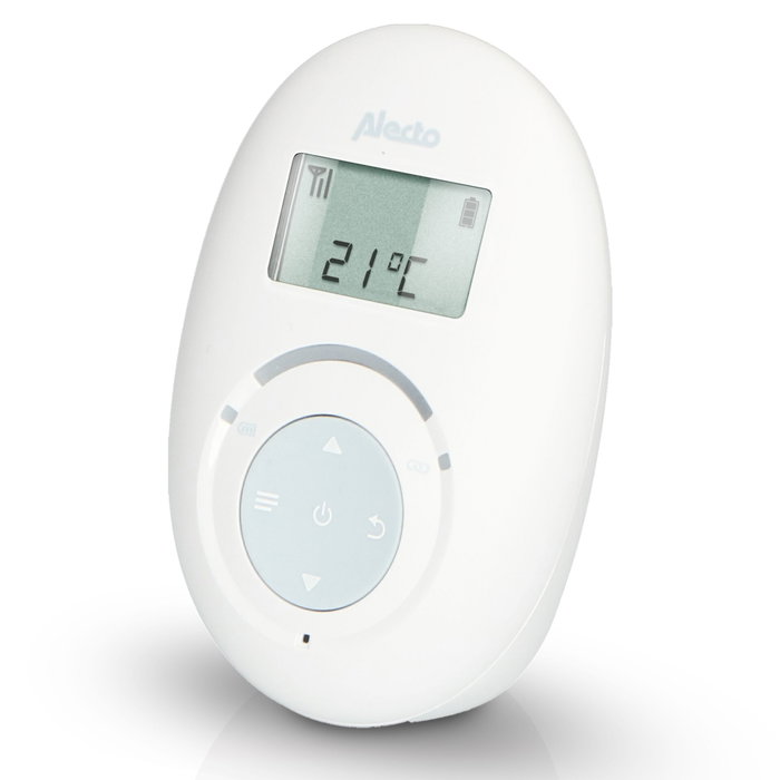 Alecto Monitor de Bebé DECT DBX120 con Modo ECO y Pantalla, Blanco/Azul Alecto Monitor de Bebé DECT DBX120 con Modo ECO y Pantalla, Blanco/Azul