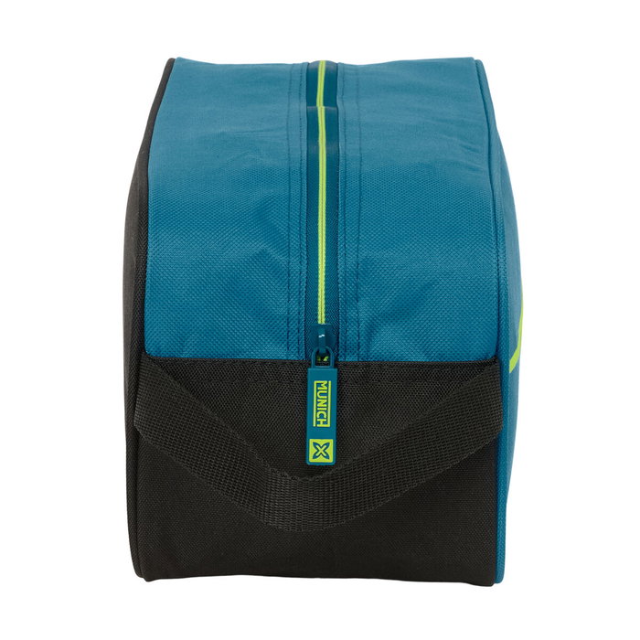 Zapatillero de Viaje Munich Land Negro Verde 29 x 15 x 14 cm