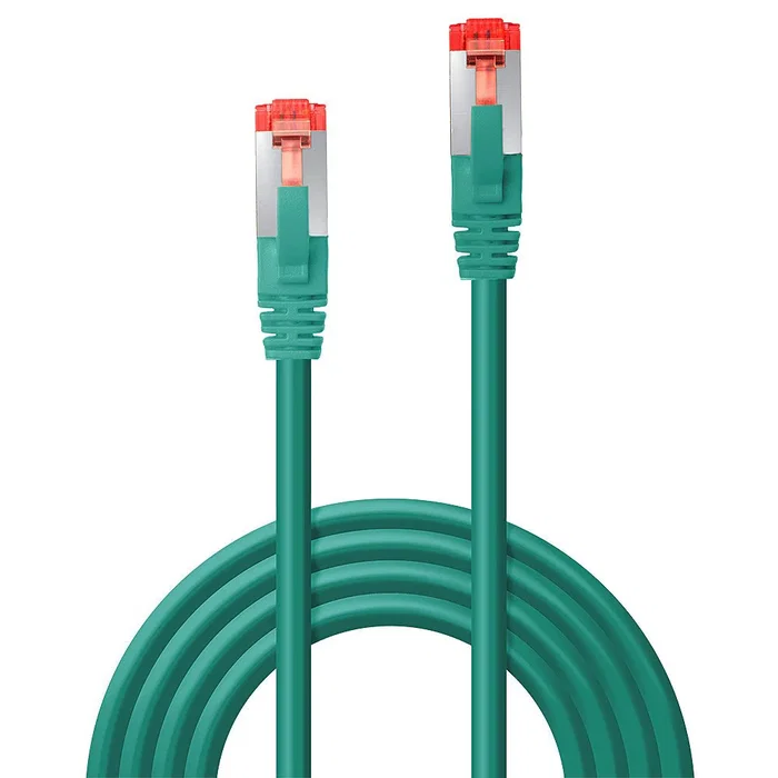 Lindy 47751 Cable de Red Ethernet 5m Cat6 S/FTP (S-STP) con Conectores RJ-45 Macho Blindados, Verde