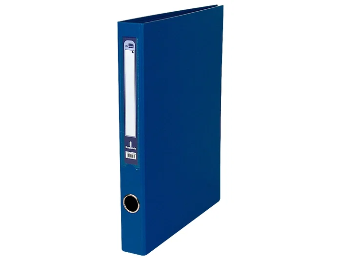 Liderpapel Carpeta de 2 anillas 25mm Azul Formato Folio