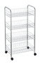 Confortime Verdulero de Metal Cromo 4 Pisos (Pack de 6 Unidades)