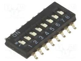 Aratas (Formerly Omron Components) Interruptor DIP-SWITCH A6H-8102 de 8 secciones