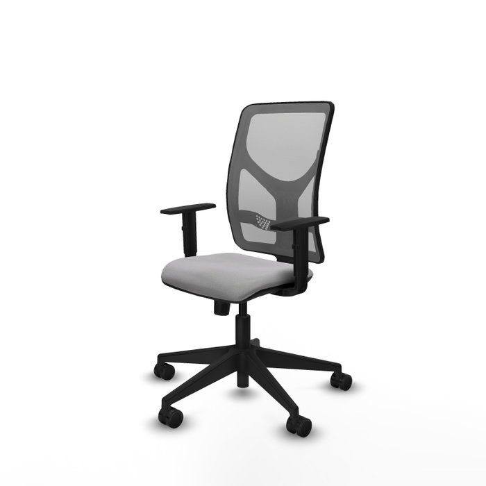 PIQUERAS Y CRESPO Silla de oficina Motilla, Mecanismo Sincro, Gris claro/Gris PIQUERAS Y CRESPO Silla de oficina Motilla, Mecanismo Sincro, Gris claro/Gris
