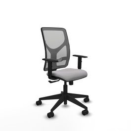 PIQUERAS Y CRESPO Silla de oficina Motilla con mecanismo Sincro y brazos 1D Gris