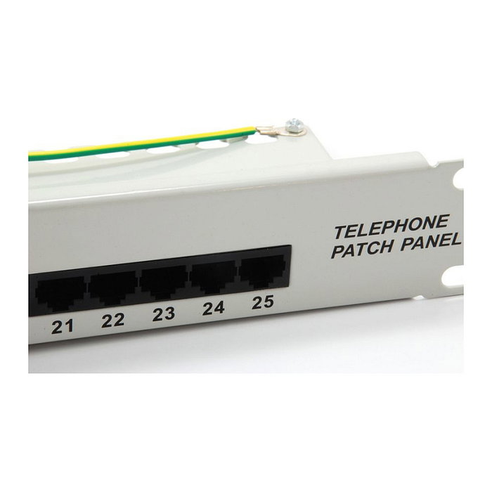 EQUIP Patch Panel Rack 19" 1U, 25 Puertos RJ45 Cat3 UTP ISDN Color Gris Metal, Modelo 125296 EQUIP Patch Panel Rack 19" 1U, 25 Puertos RJ45 Cat3 UTP ISDN Color Gris Metal, Modelo 125296