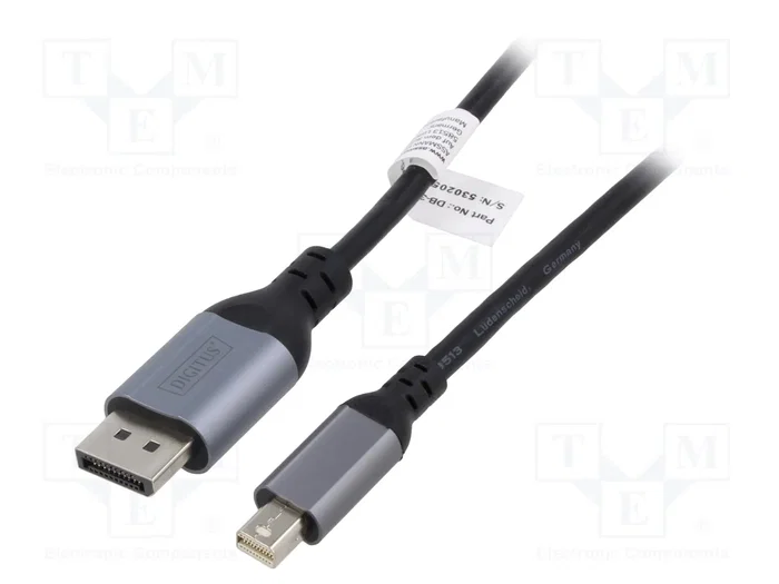 Digitus Cable Adaptador Mini DisplayPort a DisplayPort 8K 2m
