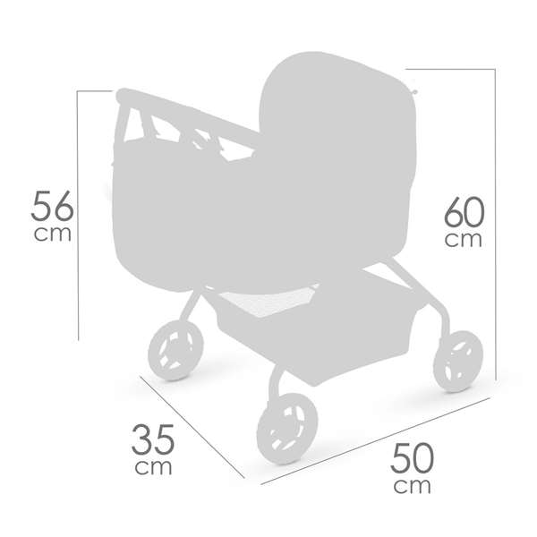 Decuevas Mi Primer Coche De Muñeca Honey para Muñecas de hasta 42 cm - 60x50x35 cm