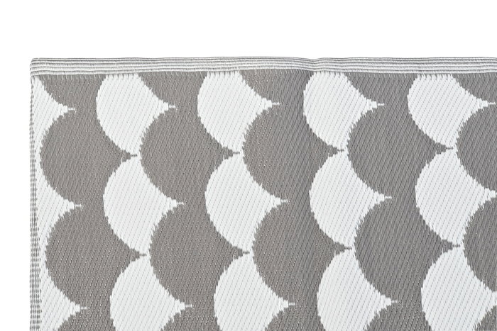 DKD Home Decor Alfombra Gris Blanco 210 x 150 cm (2 Unidades) Poliéster DKD Home Decor Alfombra Gris Blanco 210 x 150 cm (2 Unidades) Poliéster