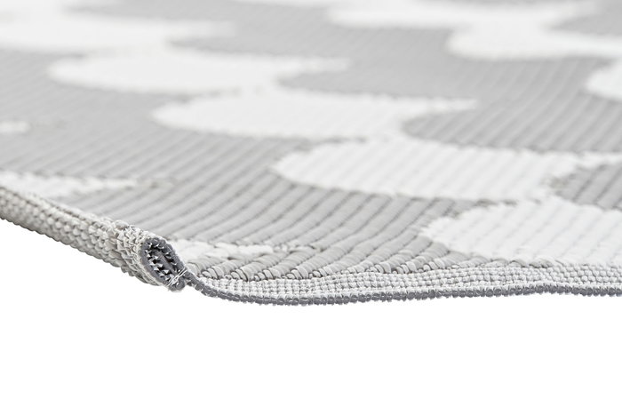 DKD Home Decor Alfombra Gris Blanco 210 x 150 cm (2 Unidades) Poliéster DKD Home Decor Alfombra Gris Blanco 210 x 150 cm (2 Unidades) Poliéster