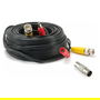 Level One CAS-5018 Cable BNC Macho a BNC Hembra con Adaptador, Negro, 18m